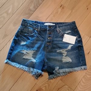 HIDDEN - Sofie Mom Shorts - Size S - NWT